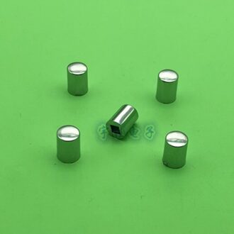 10 Stuk 7 Mm * 10 Mm Verzilverde Knop Cap Light Touch Switch Knop Cap Vierkante Gat 3.2*3.2 Mm