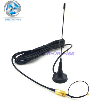 10 stuk Gsm-antenne 433 Mhz 5dbi SMA Plug Rechte voor Radio + 10 stuk SMA vrouwelijke schot te Ufl./IPX pigtail kabel 1.13 15 cm