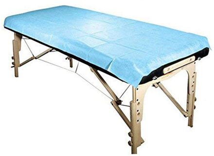 10 Stuk Lakens Geperforeerde Massage Tafel Covers Voor 80x180cm blauw