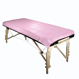 10 Stuk Lakens Geperforeerde Massage Tafel Covers Voor 80x180cm roze