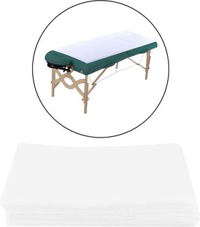 10 Stuk Lakens Geperforeerde Massage Tafel Covers Voor 80x180cm wit