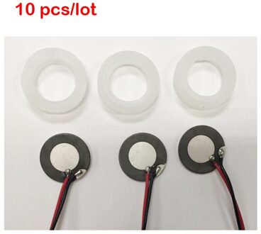 10 stuk/partij 20mm Ultrasone Mist Maker Fogger Keramiek Discs met Draad & Sealing Ring
