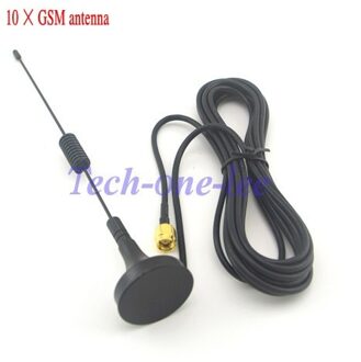 10 stuk/partij GPRS GSM Antenne 900-1800 Mhz 3dbi 3 M Kabel SMA MALE Magnetische Basis Afstandsbediening