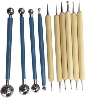 10 Stuk Puntjes Gereedschap Ball Stylussen voor Mandala Rock Schilderen, Aardewerk Klei Ambacht, Embossing Art