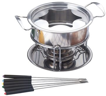 10 Stuk Set Multifunctionele Roestvrij Staal Ijs Chocolade Kaas Pot Smelten Pot Fondue Set Keuken toegang