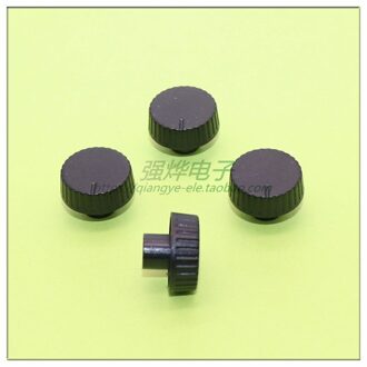 10 Stuks 18*6Mm Handvat Uitstekende 6Mm Zwart Kunststof Knop Potentiometer Knop Bloem As Binnenste Gat 6mm