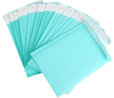 10 Stuks 180X230Mm Bruikbare Ruimte Teal Poly Bubble Mailer Enveloppen Padded Mailing Zak Zelfsluitende Verpakking Zakken