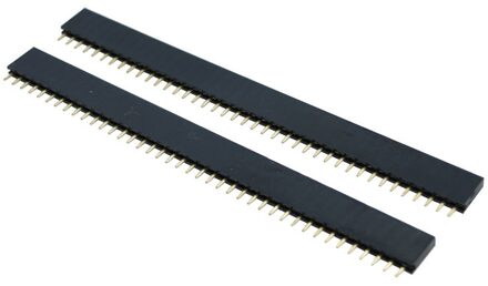 10 STUKS 1X40 PIN Enkele Rij Rechte Vrouwelijke Pin Header 2.54MM TOONHOOGTE Strip Connector Socket 140 40p 40PIN VOOR PCB Arduino