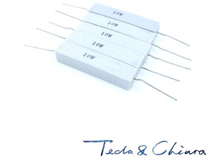 10 Stuks 2.2 Ohm R 2.2R 2.2ohm 5% 10W Cement Keramische Power Horizontale Weerstand Weerstand