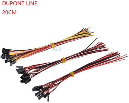 10 Stuks 20 Cm Enkele Kop Dupont Lijn Dupont Connector Plug Met Kabel Jumper Draad 2.54 Mm Pitch 2/3/4/5/6/7/8/9/10 Pin 2P/3P/4P/5P