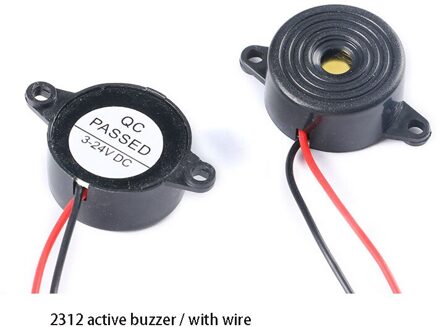 10 Stuks 2312 4216 Actieve Zoemer 3-24V Elektromagnetische Universele Buzzer Luidspreker Diefstalbeveiliging 3-24V 4216 met plug