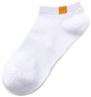 10 Stuks = 5 Paar/partij Zomer Katoen Man Korte Sokken Mode Ademend Boot Sokken Comfortabele Casual Sokken Mannelijke Witte C 5pairs