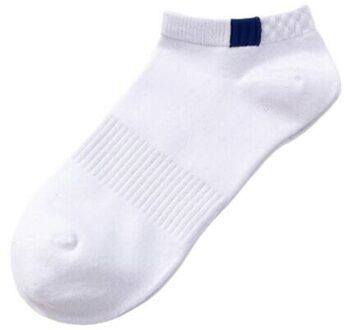 10 Stuks = 5 Paar/partij Zomer Katoen Man Korte Sokken Mode Ademend Boot Sokken Comfortabele Casual Sokken Mannelijke Witte D 5pairs