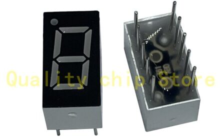 10 Stuks 7 Segment Gemeenschappelijke Anode 1 Bit 1bit Digital Tube 0.36 "0.36in. Rode Led Display