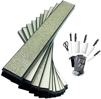 10 Stuks 80-2000 Grit Ruixin Pro Apex Keukenmes Whetstone Messenslijper Rand Puntenslijper Slijpsteen