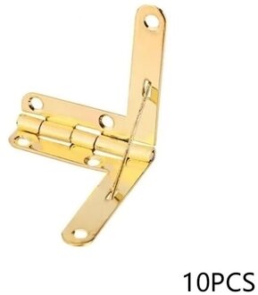 10 Stuks 90 ° 30X33mm Hoek Houten Box Ondersteunt Scharnier Voor Kleine Houten Sieraden Wijn Case Horloge Doos Houten Deksel hardware goud
