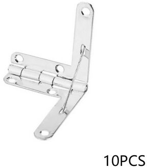 10 Stuks 90 ° 30X33mm Hoek Houten Box Ondersteunt Scharnier Voor Kleine Houten Sieraden Wijn Case Horloge Doos Houten Deksel hardware zilver