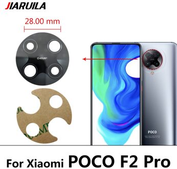 10 Stuks Achter Terug Camera Glazen Lens Voor Xiaomi Poco M3 / Poco F3 5G / Poco X3 Nfc f2 Pro F1 Gt Sticker Vervangende Onderdelen Poco F2 Pro