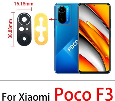 10 Stuks Achter Terug Camera Glazen Lens Voor Xiaomi Poco M3 / Poco F3 5G / Poco X3 Nfc f2 Pro F1 Gt Sticker Vervangende Onderdelen