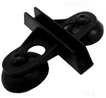 10 Stuks Aquarium Isolatie Klem Aquarium Fish Tank Divider Zuignap Divider Plastic Sheet Houder Vis Product zwart