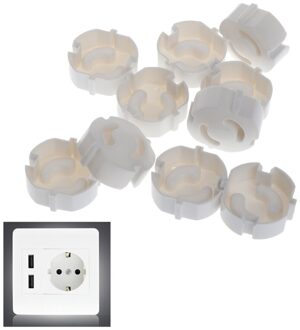 10 Stuks Baby Veiligheid Stopcontact Cover Beschermende Kind Veiligheid Plug Guard 2 Gat