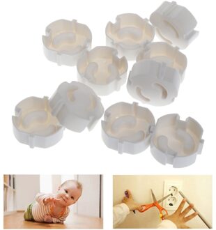 10 Stuks Baby Veiligheid Stopcontact Cover Beschermende Kind Veiligheid Plug Guard 2 Gat