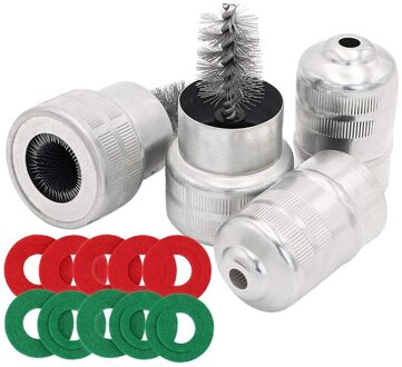 10 Stuks Batterij Terminal Anti Corrosie Ringen Protector Fiber Cleaning Brush-2Pcs Voor Auto Marine Boot Rv