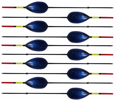 10 Stuks Collection Vissen Bobber Kurk Vlotter Verlichte Balsahout Harde Lange Staart Vlotter Drijfvermogen 3G 16.2Cm Vissen accessoires