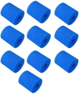 10 Stuks Filter Spons Vervangingen Voor Intex Type H Wasbare Herbruikbare Zwembad Filter Foam Spons Cartridge