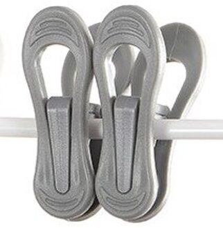 10 Stuks Gekleurde Wasknijpers Wasknijpers Kleine Mini Voor Foto 'S Ambachten Kleur Dicht Pin Kleding Closepins Chip Clip Decor licht grijs