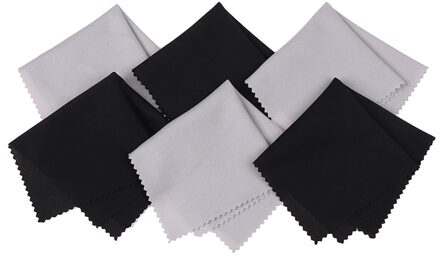 10 Stuks Grijs Reinigen Glazen Brillen Doek Economie Zonnebril Screen Microfiber Cleaner Doek Eyewear Accessoires 15*15 Cm