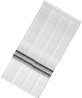 10 Stuks Herbruikbare Platte Roestvrijstalen Barbecue Spiesjes Bbq Naald Stick Voor Outdoor Camping Picknick & Koken Gereedschap