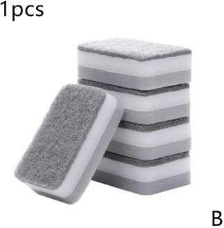 10 Stuks Home Dubbelzijdig Spons Schuursponsje Sponzen Cleaning Schuren Huishouden Rechthoek Gereedschap Vormige Pan 10stk B