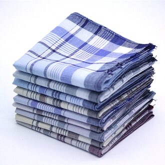 10 Stuks Klassieke Vintage Plaid Streep Zakdoek Mannen Pocket Pleinen 100% Katoen Businesschest Handdoek Zakdoeken Scarves20