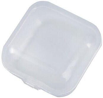 10 Stuks Kleine Dozen Vierkante Doorzichtige Plastic Sieraden Opbergdoos Afwerking Container Verpakking Opbergdoos Voor Oorbellen Ringen
