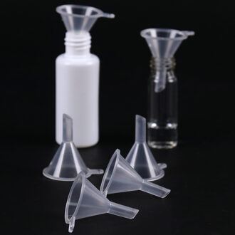 10 Stuks Kleine Plastic Trechter Mini Vloeibare Olie Trechters Labs Specialiteit Tool School Student Experimentele Praktijk Levert