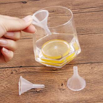 10 Stuks Kleine Plastic Trechter Voor Parfum Smalle Fijne Tip Mini Vloeibare Olie Trechters Multifonctionnel Koken Gereedschap Praktische