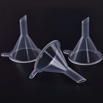 10 Stuks Kleine Plastic Voor Parfum Fles Mini Vloeibare Olie Trechters Lab Keuken Kleine Gadgets