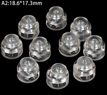 10 Stuks Koord Sloten Plastic Stopper Cord Ends Schakelt Clip Gesp Transparant Clear Frost Schoenveter Sportkleding Diy Tas Accessoires A2