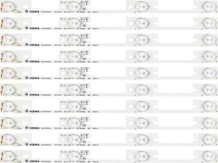 10 Stuks Led Backlight Bar Voor Konka KDL39SS662U KDL40SS662U 35018339 35018340 327 Mm 4 Leds (1 Leds = 6V) 50 stk