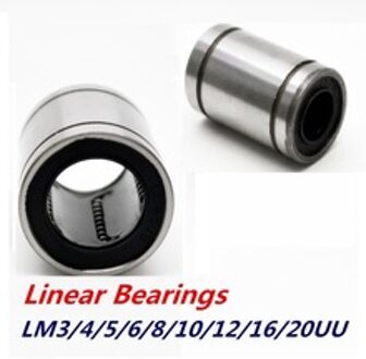 10 Stuks Lineaire Bus LM3UU LM4UU LM16UU LM20UU Lineaire Lagers Voor Staven Rail Lineaire Kogellager Lineaire Bus Cnc Onderdelen LM10UU