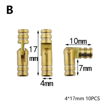 10 Stuks Messing Cilindervormige Scharnier Multi Maten Verborgen Kabinet Scharnier Verborgen Meubels Hardware Diy Houten Ambachten Accessoires