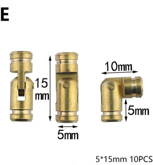 10 Stuks Messing Cilindervormige Scharnier Multi Maten Verborgen Kabinet Scharnier Verborgen Meubels Hardware Diy Houten Ambachten Accessoires
