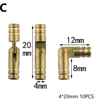 10 Stuks Messing Cilindervormige Scharnier Multi Maten Verborgen Kabinet Scharnier Verborgen Meubels Hardware Diy Houten Ambachten Accessoires