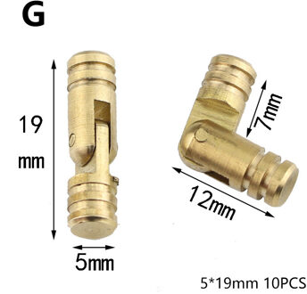10 Stuks Messing Cilindervormige Scharnier Multi Maten Verborgen Kabinet Scharnier Verborgen Meubels Hardware Diy Houten Ambachten Accessoires