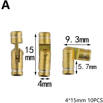 10 Stuks Messing Cilindervormige Scharnier Multi Maten Verborgen Kabinet Scharnier Verborgen Meubels Hardware Diy Houten Ambachten Accessoires