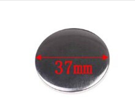 10 Stuks Metalen Diy Ambachten Materialen Plastic Metal Blank Badge Pin Button Parts Benodigdheden Voor Kleding Badge Button Maker 37-58Mm 37mm
