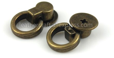 10 Stuks Metalen Tas Side Tiny Anker Kruisje Hanger Klemmen Tas Zijkant Anker Link Hardware Met O Ringen Voor tiny Bag Purse bronzen