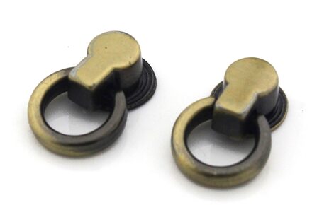 10 Stuks Metalen Tas Side Tiny Anker Kruisje Hanger Klemmen Tas Zijkant Anker Link Hardware Met O Ringen Voor tiny Bag Purse licht bronzen