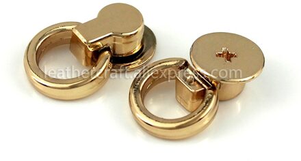 10 Stuks Metalen Tas Side Tiny Anker Kruisje Hanger Klemmen Tas Zijkant Anker Link Hardware Met O Ringen Voor tiny Bag Purse Lightgold